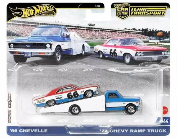 Chevrolet Chevelle 1966 & Chevy Ramp truck 1972 - Hot Wheels 1:64