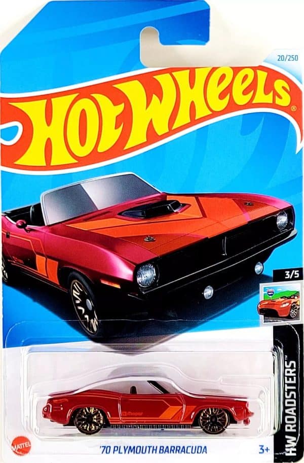 Plymouth Barracuda 1970 röd - Hot Wheels 1:64