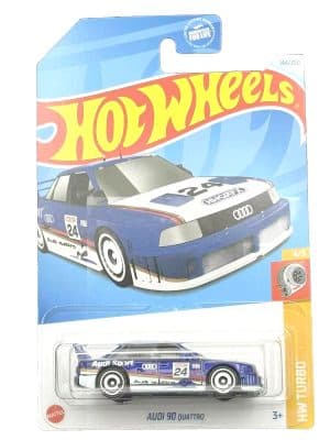 Audi Quattro 1990 sininen - Hot Wheels 1:64