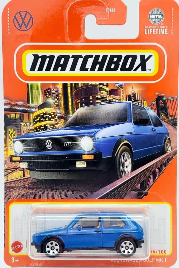 VW Golf Mk 1 1976 blau - Matchbox 1:64