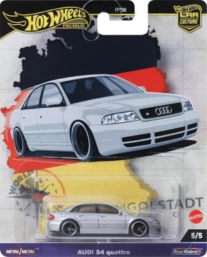 Audi S4 Quattro hopea - Hot Wheels 1:64