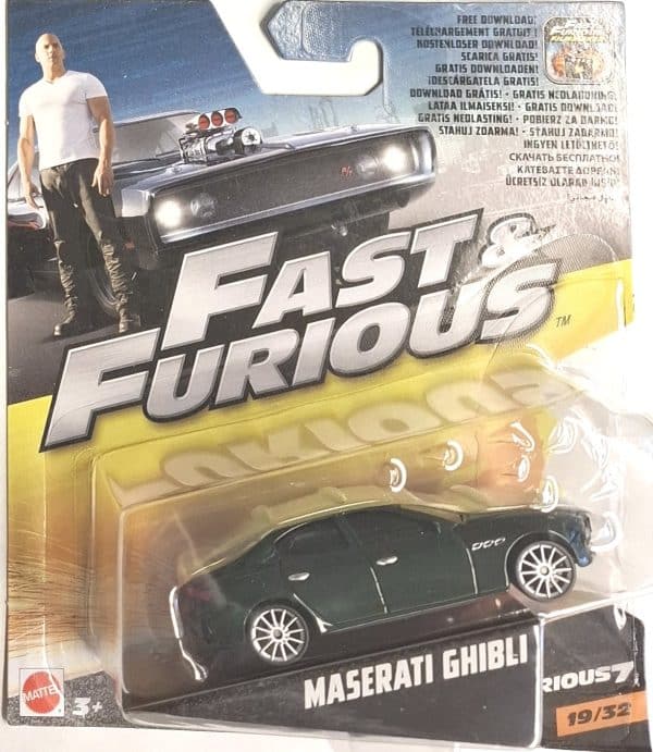 Maserati Ghibli Fast &amp; Furious - Hot Wheels 1:55