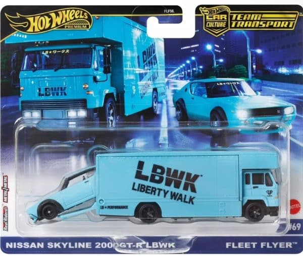 Nissan Skyline 2000GT-R LBWK & Fleet Flyer - Hot Wheels 1:64