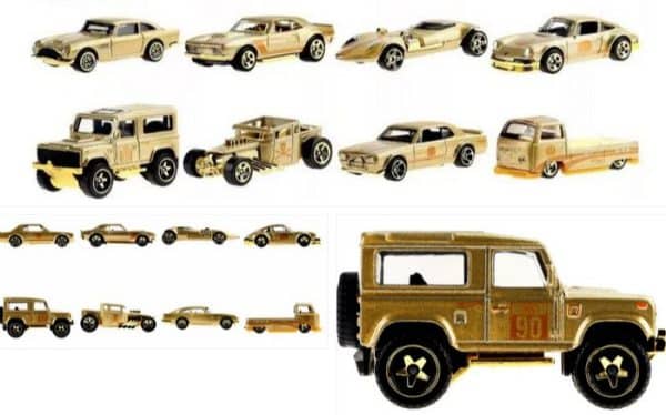 8er-Pack goldene Autos – Hot Wheels 1:64 – Bild 4