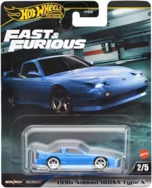 Nissan 180SX Type X 1996 blue F&amp;F - Hot Wheels 1:64