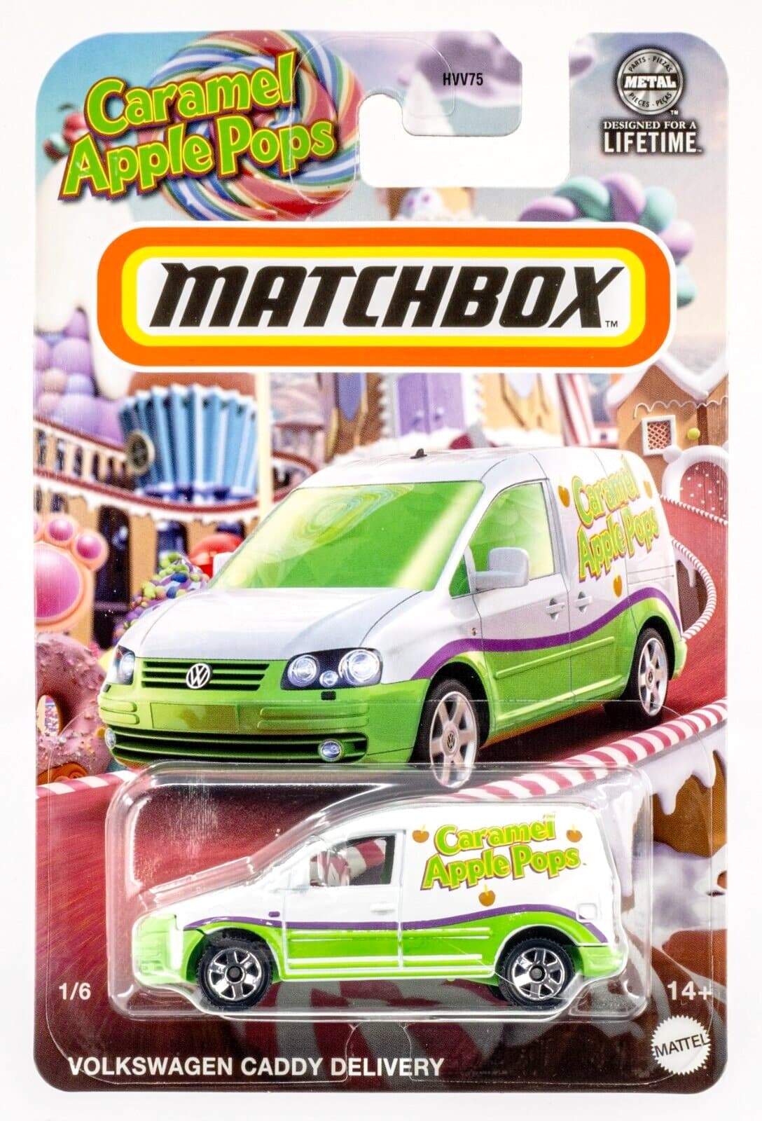 VW Caddy Delivery Apple pops Matchbox 1 64 PlayLek