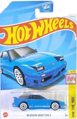 Nissan 180SX Type X 1996 Blue - Hot Wheels 1:64