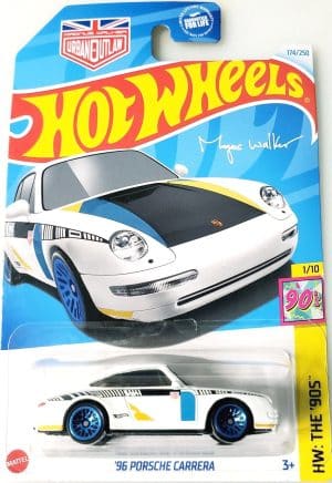 Porsche Carrera 1996 valkoinen - Hot Wheels 1:64