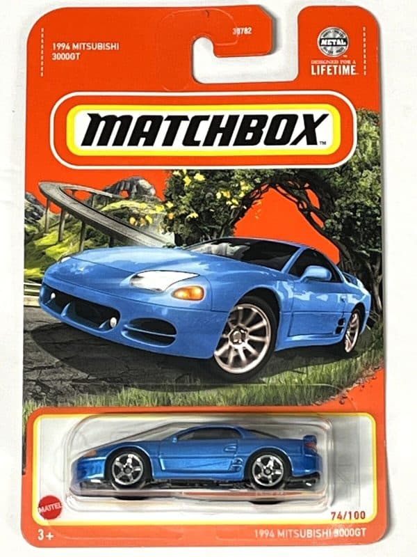 Mitsubishi 3000GT 1994 blå - Matchbox 1:64