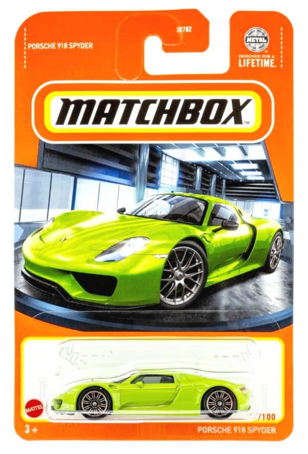 Porsche 918 Spyder grön - Matchbox 1:64