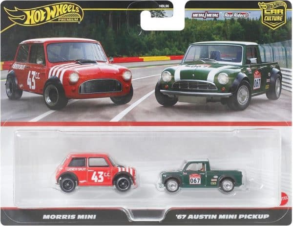 2-pack Morris Mini, Austin Mini pickup 1967 - Hot Wheels 1:64